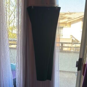 Black Midi Pencil Skirt with Asymmetrical Style for Work